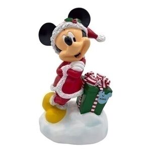 NWT. DISNEY Mickey Mouse with Christmas Gift Figure